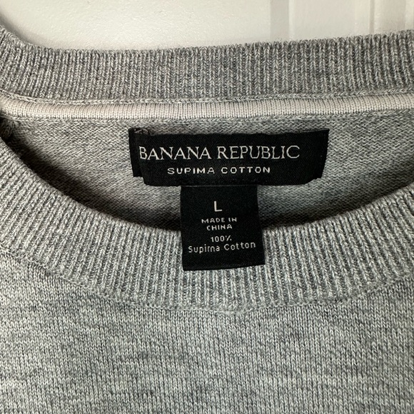 Banana Republic Short Sleeve Grey Light Sweater - Picture 3 of 6